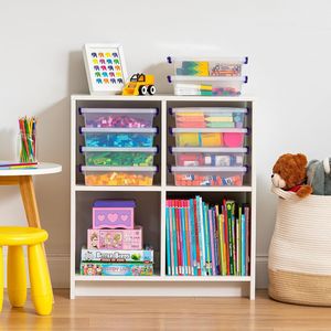 Confezione da 10 da 3 Qt. Contenitori in Plastica per Artigianato con Coperchi, Piccoli Organizzatori per Forniture Artistiche e da Ufficio, Scatole Sensoriali H - Product Image 5