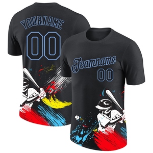 Wholesale Direct Manufacturing Industry Custom Lakes Blue White 3D Pattern Design <b>Unicorn</b> Rainbow Performance <b>T</b>-<b>Shirt</b> 100% - Product Image 4