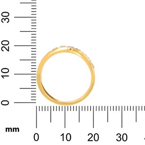 Anillo de Halo Delicado de Oro con Diamantes, Banda Pequeña con Diamantes Brillantes, Anillo de Promesa Apilable - Product Image 5