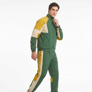 OEM Men's Casual Street Style Two-Tone Zip-Up Hooded <b>Jacket</b> and Pants Sets Autumn Windbreaker Nylon Tracksuits Color Blocking - Product Image 3