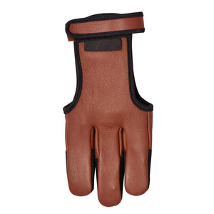 Gants de tir à l'arc pour arc classique, logo personnalisé, production OEM, protection trois doigts, vente en gros pour importateurs - Product Image 1