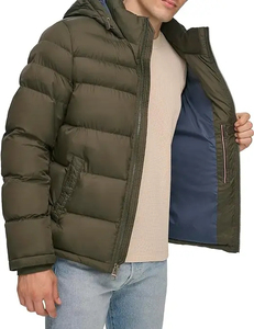 Nueva Llegada Chaquetas Acolchadas Casuales con Capucha Unisex Personalizadas, Abrigo de Invierno de Alta Calidad Relleno de Poliéster con Estampado Puff - Product Image 4
