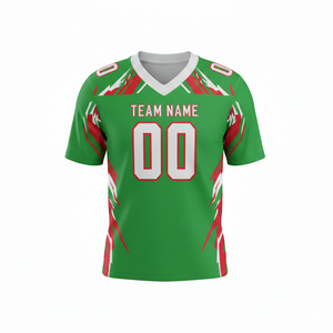 Ensemble d'uniformes de football américain personnalisés en gros, imprimés par sublimation, séchage rapide, respirant, en polyester, vêtements de sport d'équipe, vêtements d'entraînement - Product Image 1