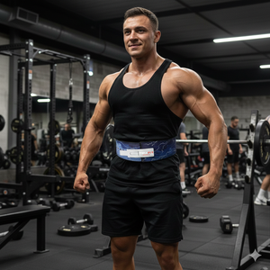 เข็มขัดพยุงหลัง Rexfit Sports สำหรับยกน้ำหนักหนัก ทำจากหนังแท้ เหมาะสำหรับการออกกำลังกายและการฝึกความแข็งแรง - Product Image 3