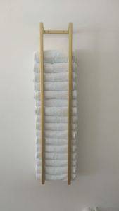 Porte-serviettes mural, support mural pour serviettes de salle de bain, support de rangement pour serviettes, porte-serviettes en métal, porte-serviettes de luxe, porte-serviettes doré - Product Image 5