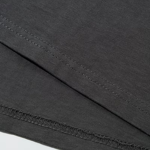 Camiseta Oversize Negra Vintage Lavada para Hombre, 260GSM, Algodón Pesado, Bordado de Letras Góticas en Relieve, Estilo Urbano, Manga Larga - Product Image 5