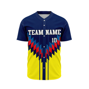 Camiseta de Béisbol Personalizada con Nombre del Equipo, Impresión Sublimada, Poliéster que Absorbe la Humedad, Manga Corta para Hombre, Ropa para Todas las Temporadas - Product Image 5