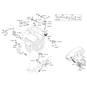Sensores y Interruptores de Motor Nuevos para Grandeur/Azera, Lado Derecho, 392103C200 - Product Image 2