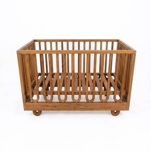 Cuna de madera maciza hecha a medida para habitación infantil - Product Image 1