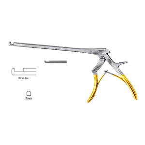 JACKBILLY Instrument chirurgical orthopédique Spurling Kerrison Rongeur Punch à 90 degrés, morsure avant, taille de morsure 3 mm, en acier inoxydable - Product Image 1