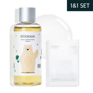 Ensemble apaisant rapide Mixoon de haute qualité fabriqué en Corée, flacon de 100 ml, essence de herbe, pack de 5 masques avec Centella comme ingrédient principal - Product Image 1