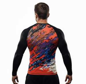 Diseño Personalizado con su Propio Logotipo, Camiseta de Manga Larga con Estampado por Transferencia de Calor, Nueva Llegada, MMA para Adultos, Spandex/Nailon de Secado Rápido - Product Image 3