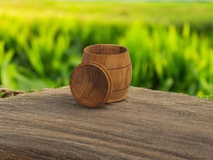 Hot Sale Vintage Handcrafted Wooden Canister for Spices Herbs & <b>Kitchen</b> Storage with Large Capacity BPA Free at Best Price - Product Image 4