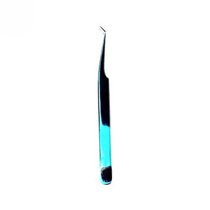 Pinzas para Extensiones de Pestañas con Punta Recta y Curva 2026, Pinzas de Acero Inoxidable Blancas y Negras para Pestañas Postizas - Product Image 3