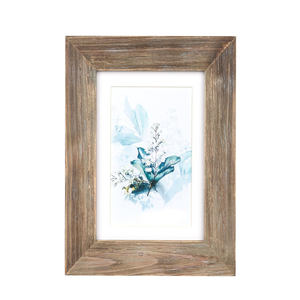 Marco de Fotos Clásico de Madera de Mango Sólida, Marco de Fotos Antiguo de Madera de Mango Sólida, Decoración Rústica Vintage Hecha a Mano para Mesa - Product Image 1