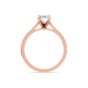 IGI Certified 1ct Radiant Cut Lab Grown Diamond Solitaire Engagement Ring in 9K Yellow / White & Rose Gold - Product Image 4