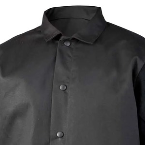Veste longue en cuir de vachette durable et ignifuge, vêtement de soudage respirant pour les travailleurs, tablier de soudage en cuir véritable pour soudeur - Product Image 6