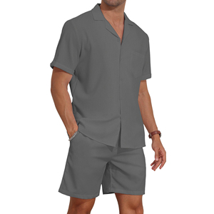 2026 New Arrivals Summer Two Piece Co-ord <b>Set</b> Fashion High Quality Short Sleeve Shorts <b>Sets</b> Everyday To Wear Co-ord <b>Set</b> Men's - Product Image 1