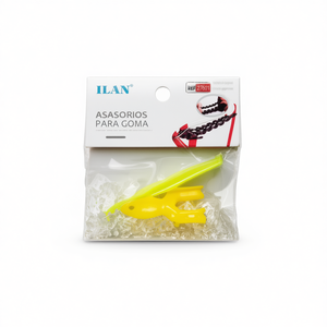 Clip trasparenti tipo S ILAN, 100 pezzi, per la creazione di elastici in gomma - Product Image 1