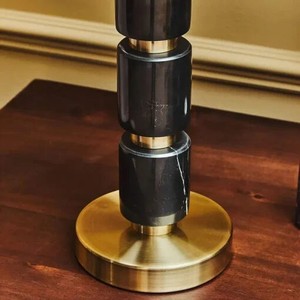 Modern Gold Brass <b>Table</b> <b>Lamp</b> Luxury Bedside <b>Lamp</b> with Designer Contemporary Lighting Durable Diwali Decorative <b>Lamp</b> <b>Base</b> - Product Image 2