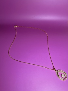 Colgante de Diamantes en Oro Rosa de 14K para Mujer, Corte Brillante Redondo, Joyería de Lujo para Uso Diario, Piedra Natural, Diseño en Color H - Product Image 4