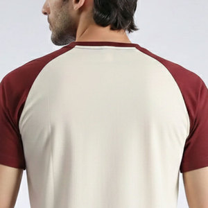 เสื้อยืดพิมพ์ลายแขนเสื้อผ้าฝ้าย 100% สำหรับผู้ชาย เสื้อผ้าฤดูร้อน เสื้อยืดแบบสวม - Product Image 4