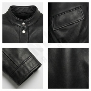 แจ็กเก็ตหนัง Nappa แกะสำหรับผู้หญิงแจ็กเก็ตหนังแกะออกแบบได้ตามต้องการสินค้ามาใหม่ - Product Image 4