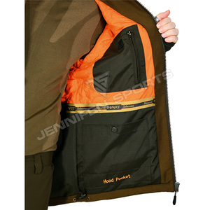 Chaqueta de Caza Resistente, 100% Lona de Algodón, Chaqueta con Logotipo Personalizado, Cortavientos, Cálida, con Cierre, Ropa de Caza para Exteriores - Product Image 5
