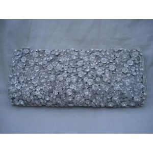 Indian Traditional Luxury Handbag Multicolor <b>Crystal</b> Glass <b>Beaded</b> Durable Artisan Craft Premium Baguette Fashion Accessories - Product Image 1