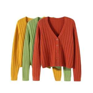 Autumn Winter Women's High Quality Oversized <b>Cardigan</b> <b>Sweater</b> For Loose FIt V-Neck Breathable Trendy Design <b>Cardigan</b> <b>Sweater</b> - Product Image 5