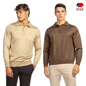 Camisetas Polo de Diseño Personalizado Ryan Pro Gear para Hombre con Logotipo Personalizado, Diseño ODM, Mangas Largas - Product Image 5