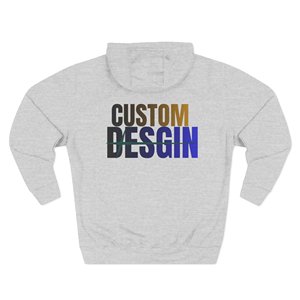 Custom Printed OEM Unisex Fleece Hoodie Heavy Cotton Solid <b>Grey</b> Pullover Hooded <b>Sweatshirt</b> Front Logo Quick Dry Eco-Friendly - Product Image 2