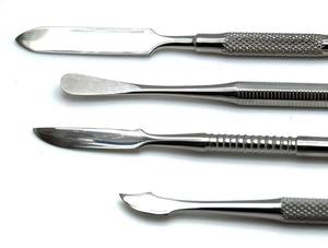 Spatules dentaires pour ciment, Beal, Lecron, Zahle, double extrémité, pour mélange de cire, instruments de laboratoire, lot de 4 pièces - Product Image 3