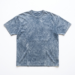 เสื้อยืดคอกลมแขนสั้นทรงโอเวอร์ไซส์สำหรับผู้ชาย ผ้าคอตตอน 100% ลายมัดย้อม ระบายอากาศได้ดี สไตล์ลำลองแนวสตรีทแวร์ - Product Image 1