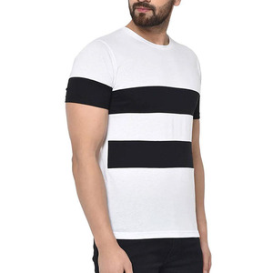 Camiseta para hombre de algodón premium, estilo liso, ideal para streetwear, con logo de marca personalizado. - Product Image 4