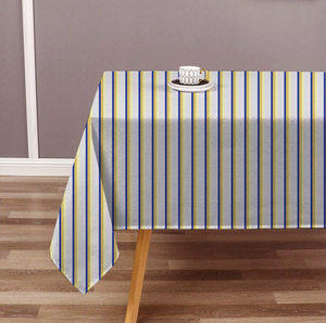 Premium 100% Cotton Yarn Dyed Stripe Design Durable Woven Fabric Washable Anti- Table Cloth Bulk <b>Home</b> <b>Textile</b> Export Supply - Product Image 5
