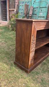 Estantería Moderna de Lujo de Madera Maciza de 2 Niveles, Estilo Industrial, para Sala de Estar, Comedor, Decoración del Hogar - Product Image 3