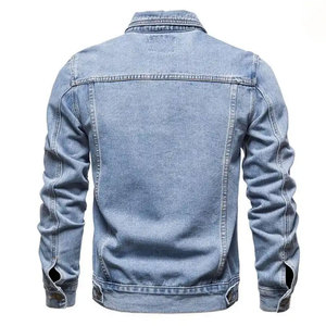 Fabricant de vêtements en gros, vestes en jean pour hommes, vestes en jean pour hommes sur mesure, couleur unie, en vente - Product Image 3