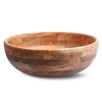 Bol de service en bois de luxe durable et de qualité supérieure, vaisselle rustique et éco-responsable pour la maison, les restaurants et les fêtes