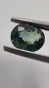Saphir vert turquoise naturel certifié IGI, taille ovale, pierre précieuse extraite de la terre, qualité supérieure, en vrac pour la fabrication de bijoux, léger - Product Image 3