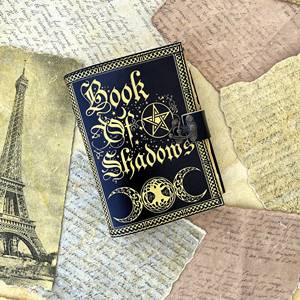 NEW ERA Vintage <b>Book</b> of Shadow Leather Journal Softcover Sketchbook Diary Notebook 100 Sheets Gift Pencil Cotton Deckle Edge - Product Image 4