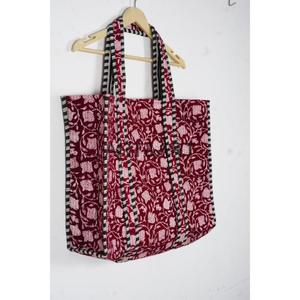 Bolso Tote Acolchado de Algodón, Hecho a Mano, Estilo Vintage, para Mujer, con Parte Superior Abierta, para Llevar al Hombro, Reutilizable, Ligero, Ecológico, de Gran Capacidad - Product Image 4
