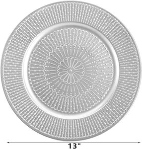 Assiette de présentation en verre miroir, vaisselle ronde haut de gamme pour la décoration de banquets de mariage - Product Image 1