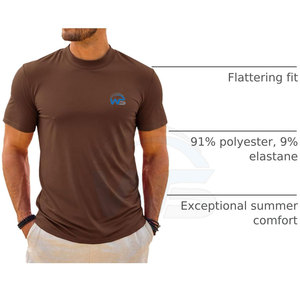 Camiseta de Cuello Alto para Hombre, Uso Diario, Tejido Premium de Mezcla de Algodón, Manga Corta, Estilo Casual, Corte Moderno, Secado Rápido, Ecológica - Product Image 3