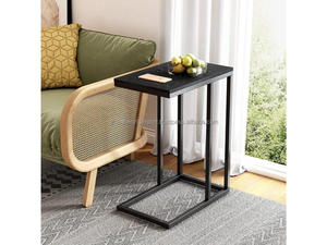 Mesa de Centro Redonda Negra Premium, Mueble Decorativo Elegante para Sala de Estar, Mesa de Pedestal de Diseño Moderno - Product Image 4