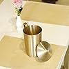 หม้อโลหะมินิมอลพร้อมหูจับและฝาปิดสำหรับเสิร์ฟชา - Product Image 5