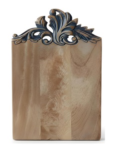 Planche à découper de luxe en bois de manguier sculpté avec détails de crête ornée, épaisse, lisse, durable, sans danger pour les aliments, plateau de service de cuisine - Product Image 5