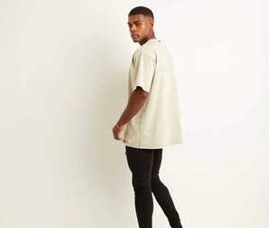 T-shirt pour homme en coton 100% - Col rond - Coupe ample - Respirant - Séchage rapide - Écologique - Léger - Uni - Haute qualité - Product Image 3