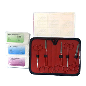 Large <b>Silicone</b> <b>Pad</b> Student Suture Practice Kit Complete Suture Training Kit with Medical Instruments for Nursing Skills Practice - Product Image 1