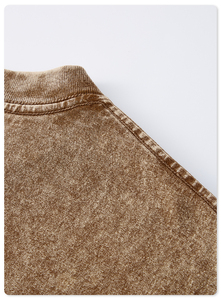 T-shirt tricoté pour homme en polyester/coton, coupe droite, style streetwear, avec design délavé et usé - Product Image 6